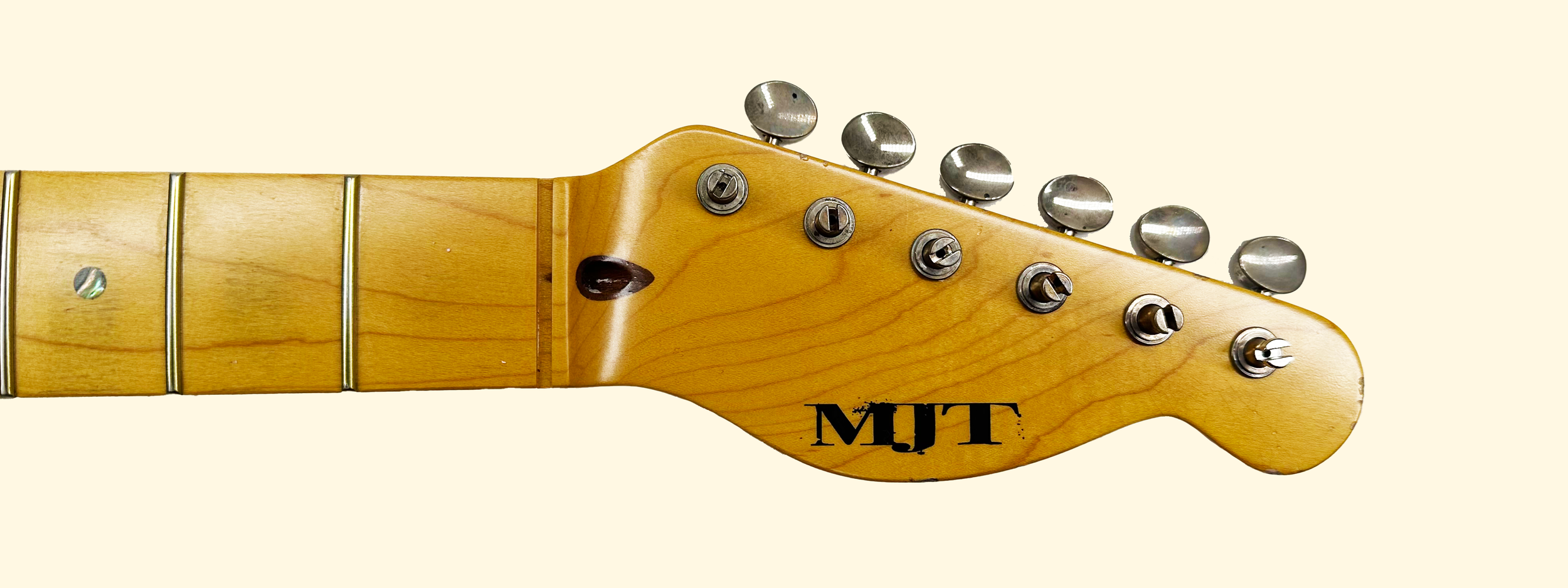 Vintage Amber Finish MJT Neck — MJT Aged Guitars